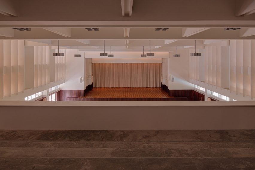 view of new bahru hall from balcony