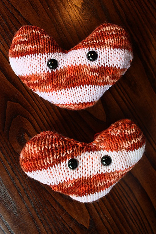 9 unique heart free knitting patterns ⋆ bright stuffs