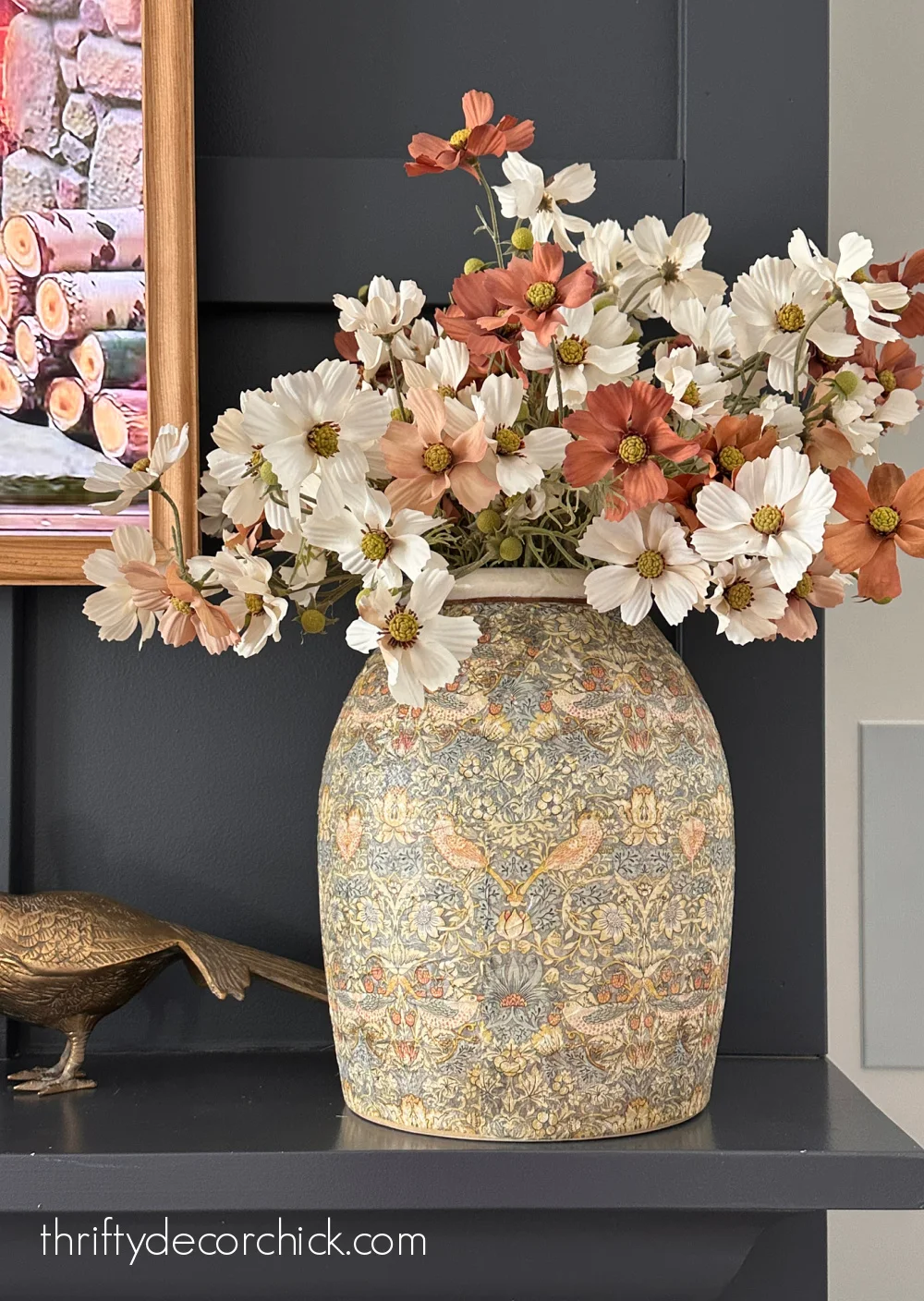 vase covered with paper napkin