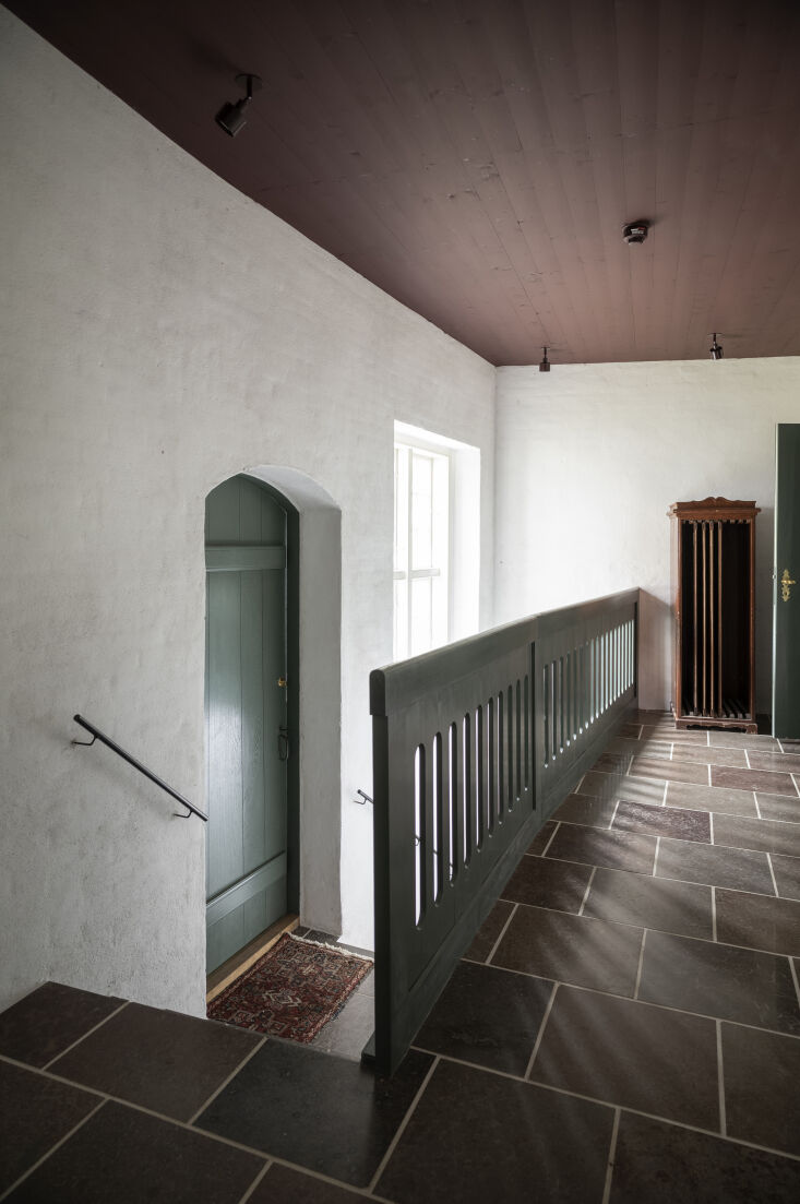 original stone and brick floors were retained wherever possible, repaired with  21