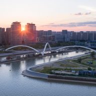 grand canal gateway bridge in hangzhou by zaha hadid architects