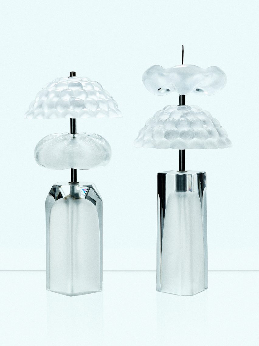 two buké lamps by simon skinner