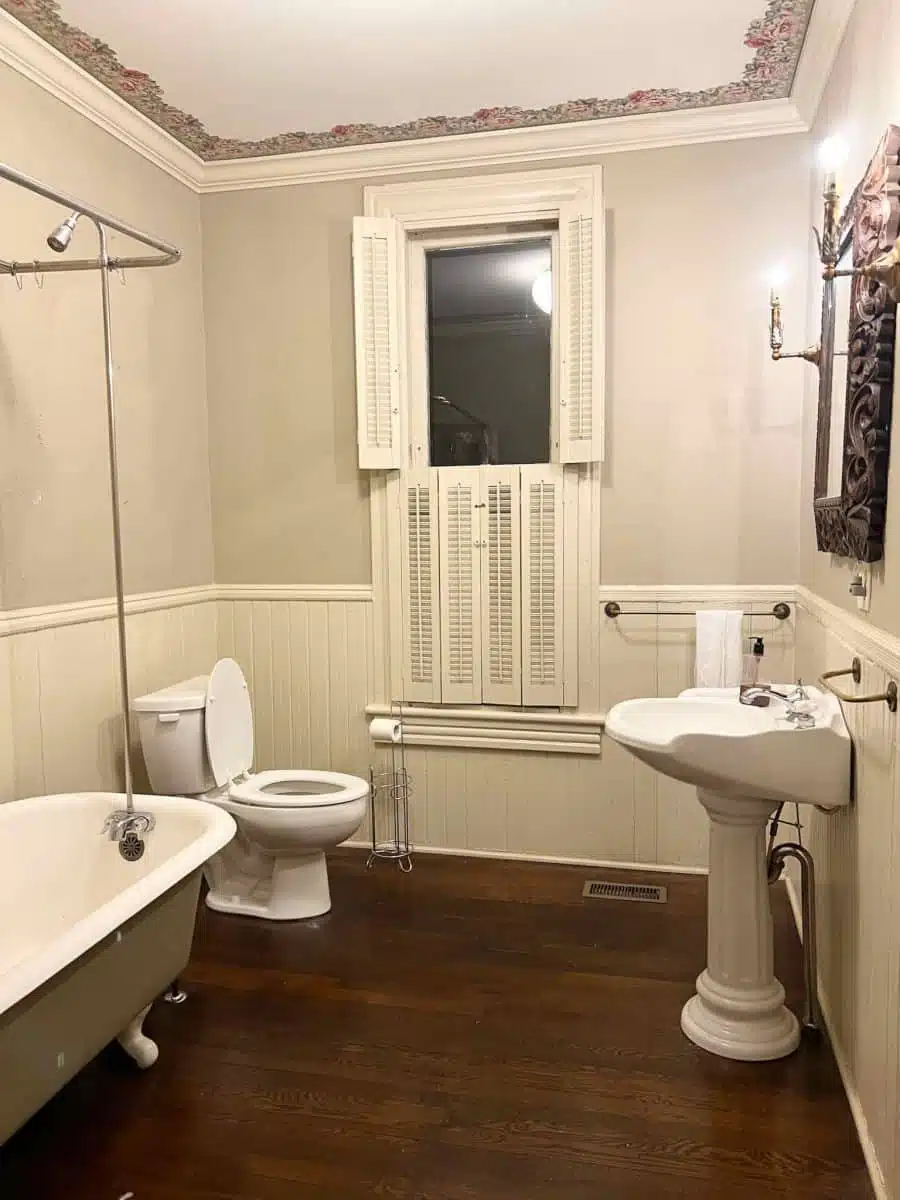 all about our guest bathroom