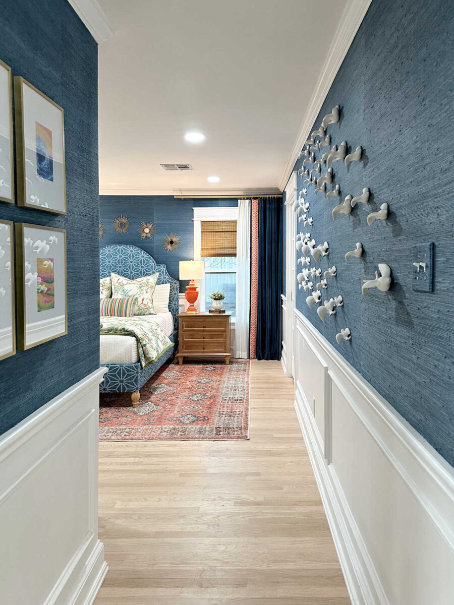 entrance into our new bedroom (master bedroom remodel)