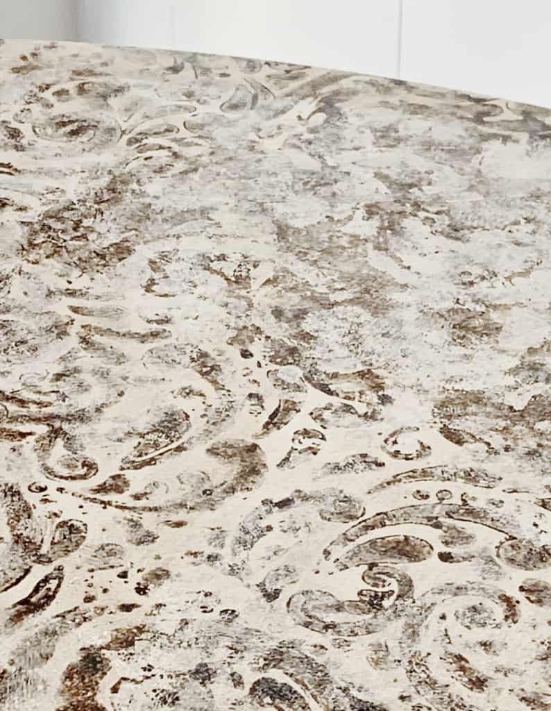 how to creat a faux antique finish with patterned patina