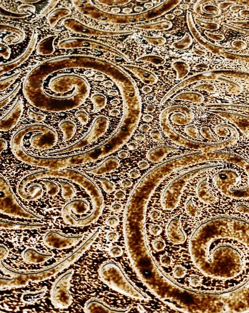 how to creat a faux antique finish with patterned patina