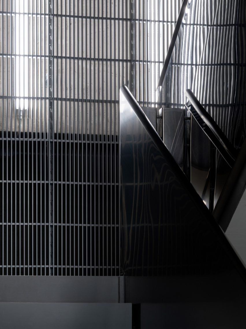staircase in balenciaga factory