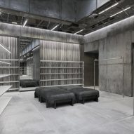 concrete balenciaga store in berlin
