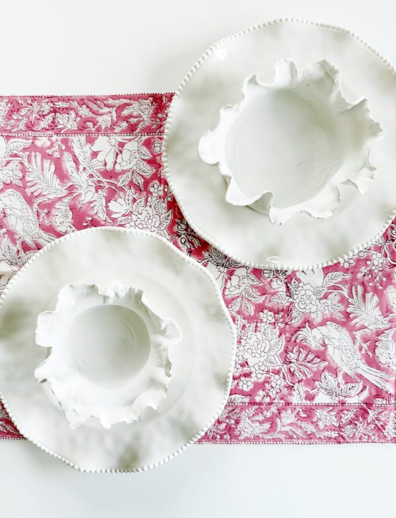 Air Dry Clay DIY Ruffle Bowl