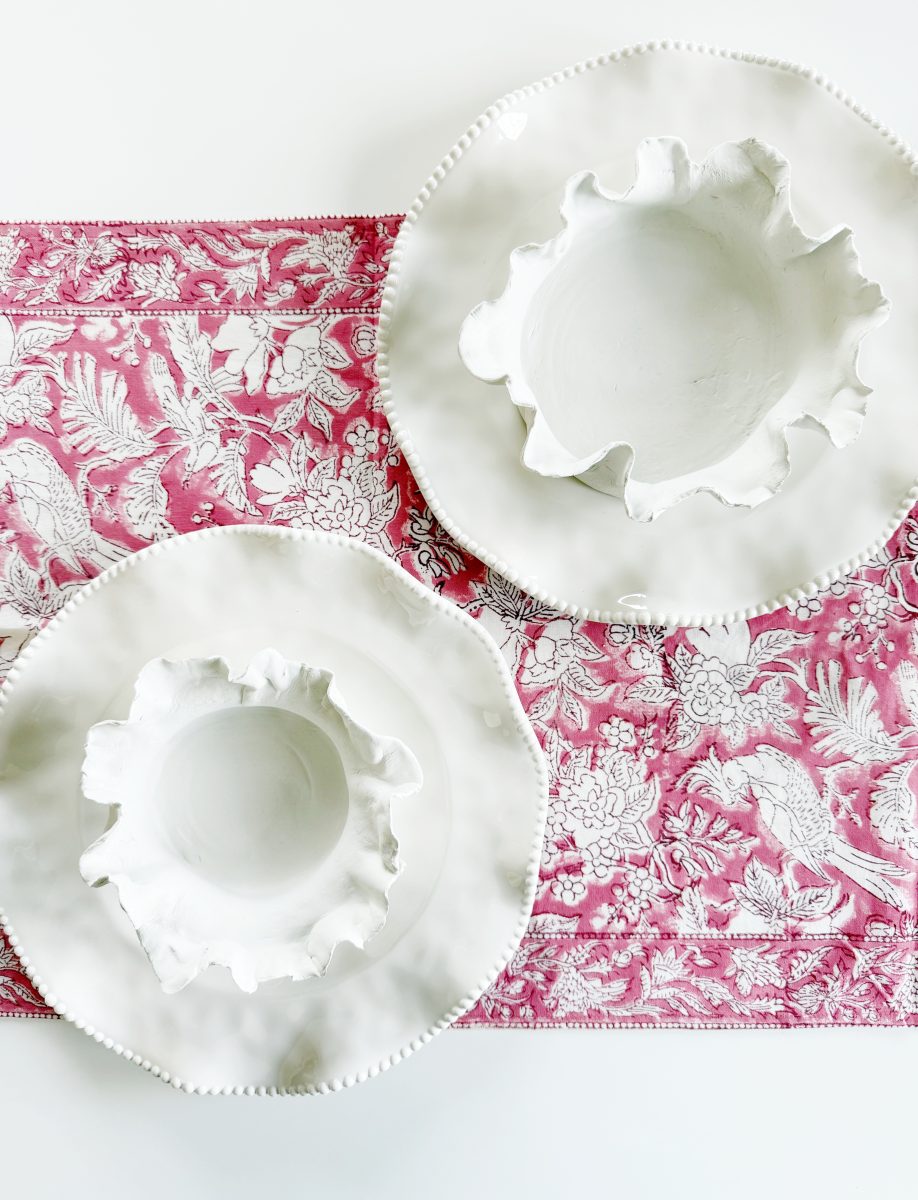 Air Dry Clay DIY Ruffle Bowl