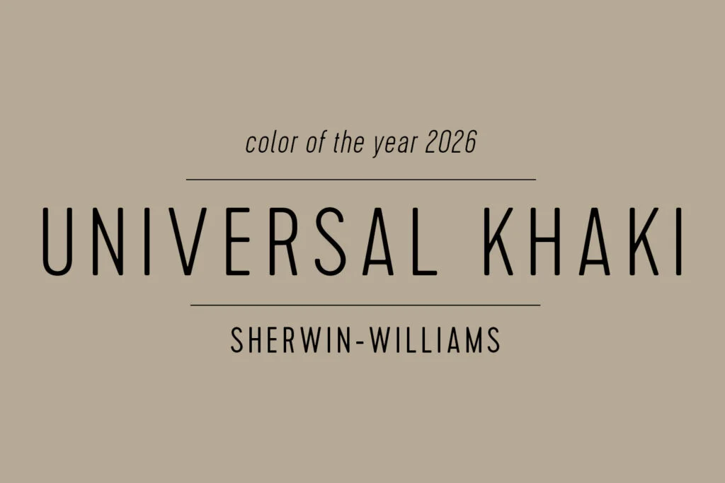 sherwin williams 2026 color of the year universal khaki