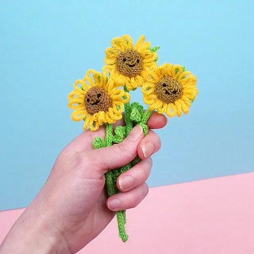 sunflower free knitting