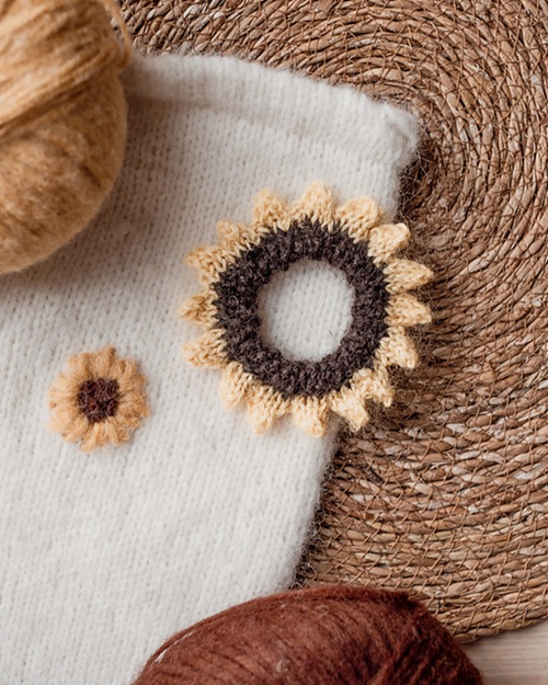 sunflower free knitting