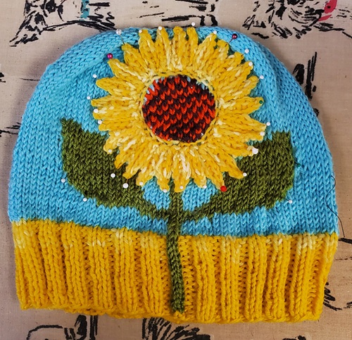 sunflower free knitting