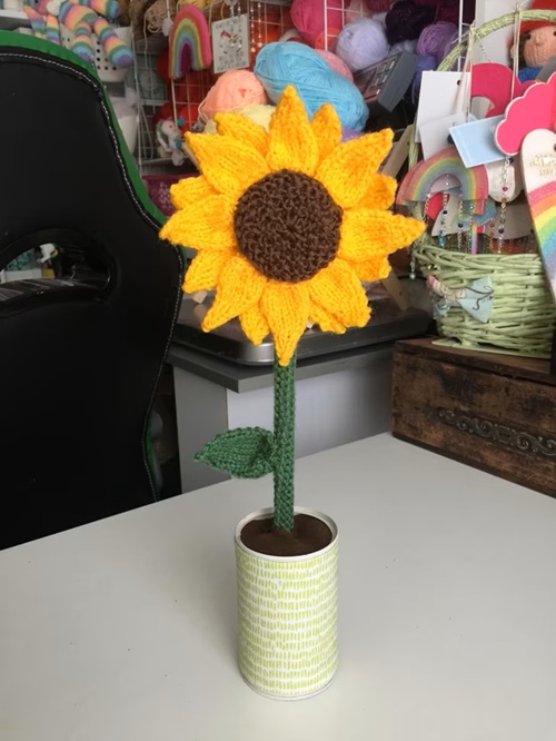 sunflower free knitting