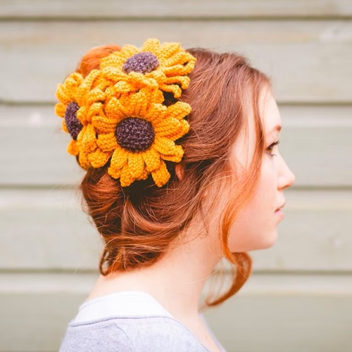 sunflower free knitting