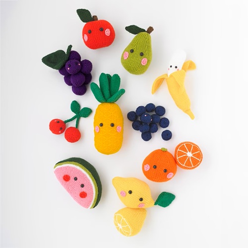 9 unique fruit toy free knitting patterns ⋆ bright stuffs