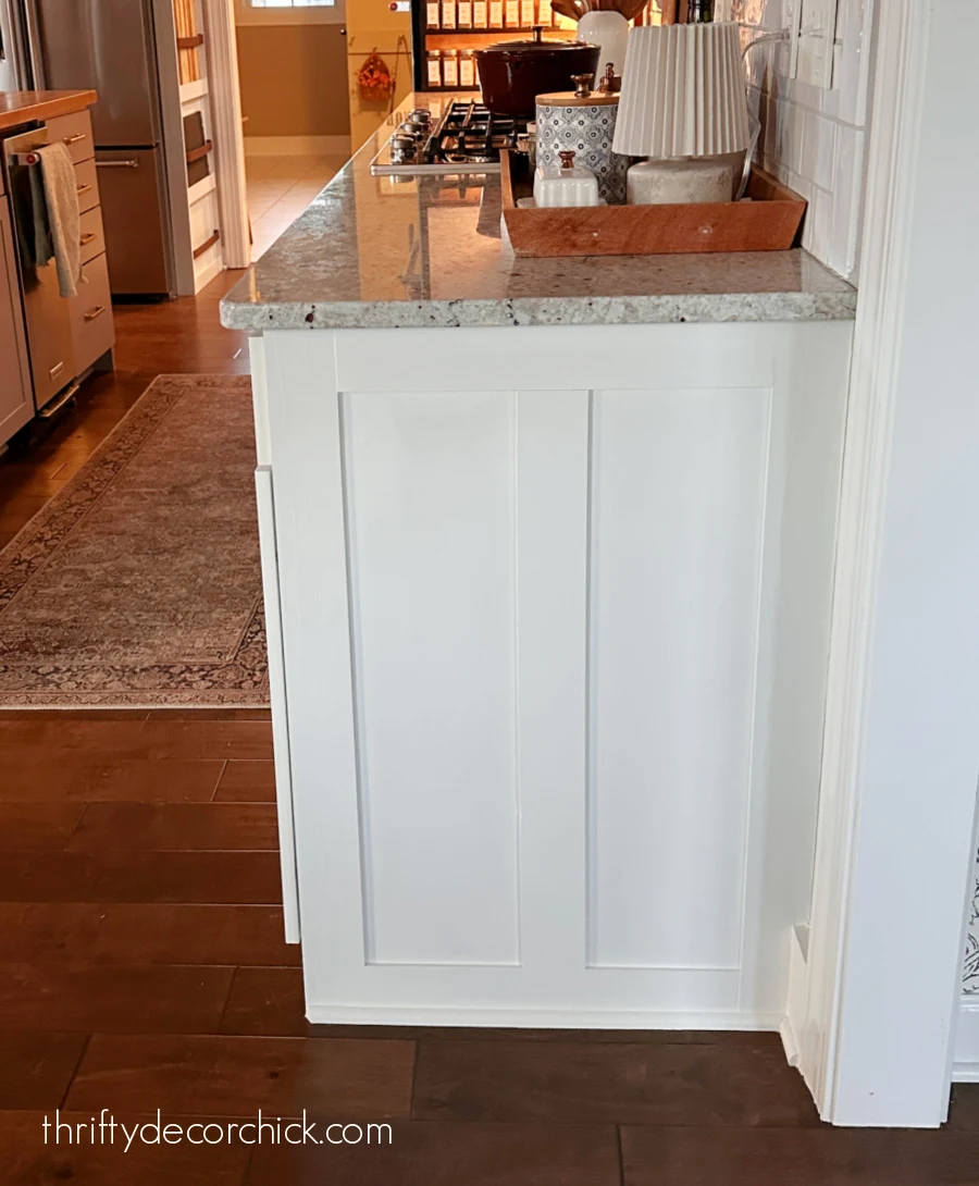 easy home decor and diy tweaks for a fresh new look | thrifty decor chick 11 diy trim end of base cabinets