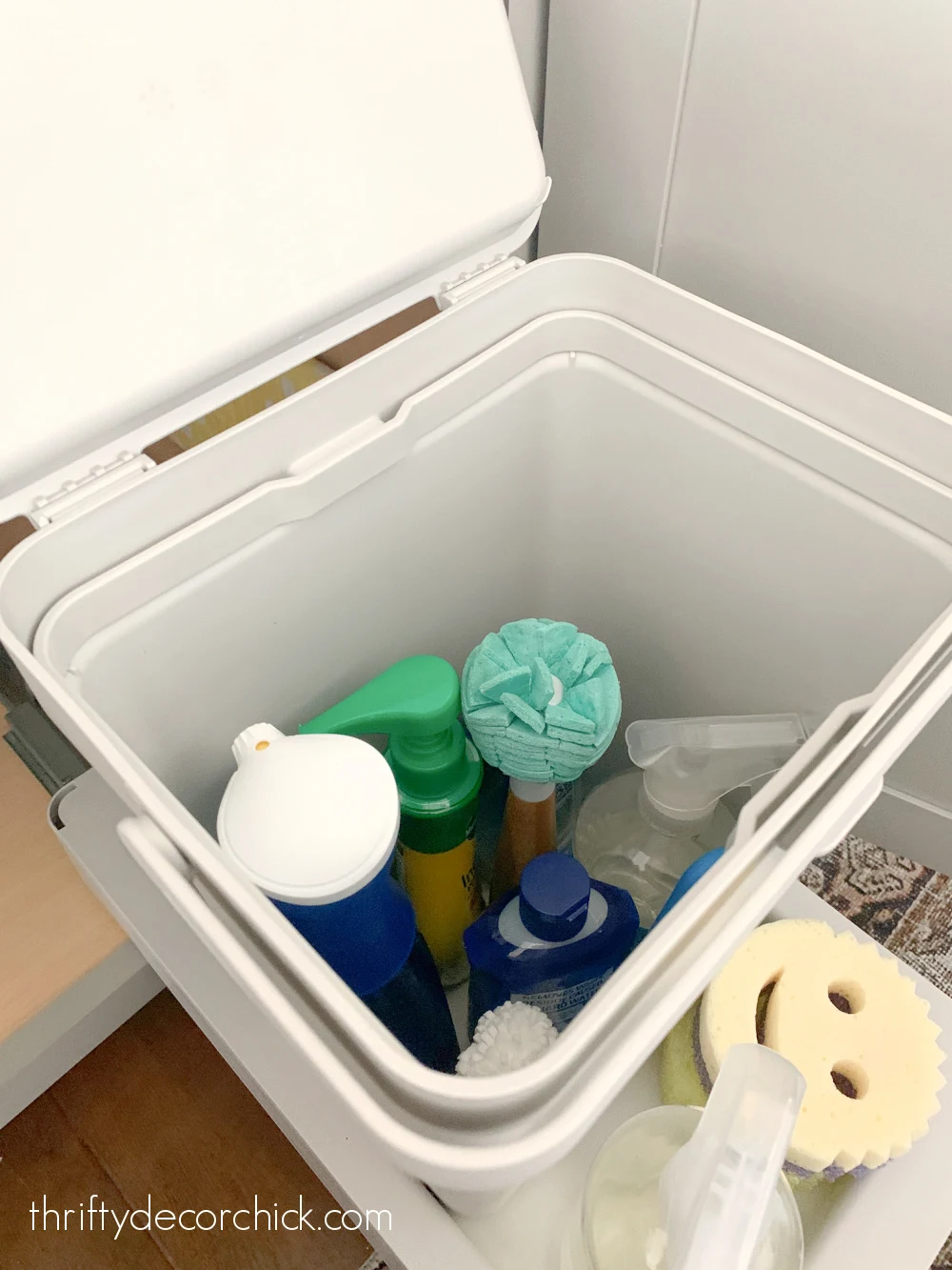 making the most of storage space under the sink | thrifty decor chick 25 easy under sink storage
