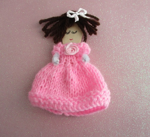 knitted miniature toy dress free patterns ⋆ bright stuffs