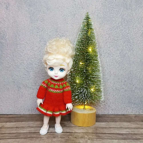 knitted miniature toy dress free patterns ⋆ bright stuffs