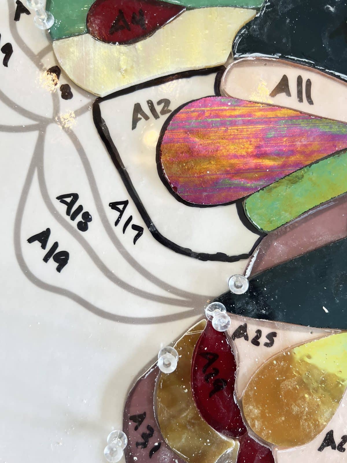 free stained glass butterfly pattern