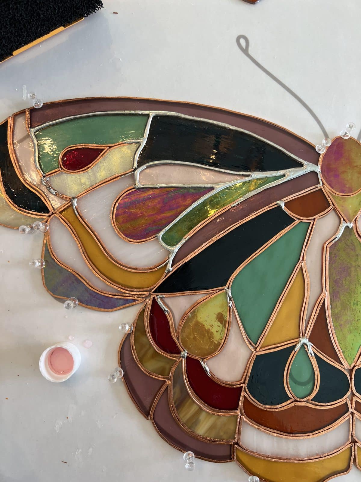free stained glass butterfly pattern