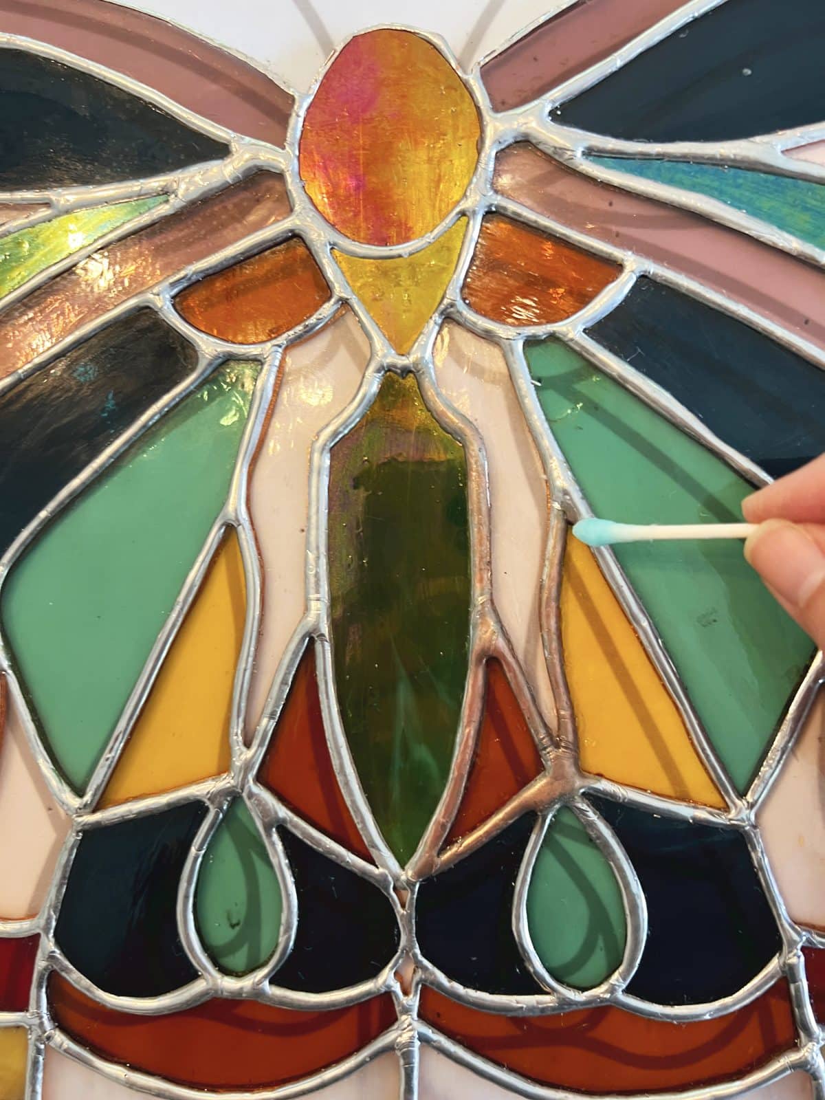 free stained glass butterfly pattern