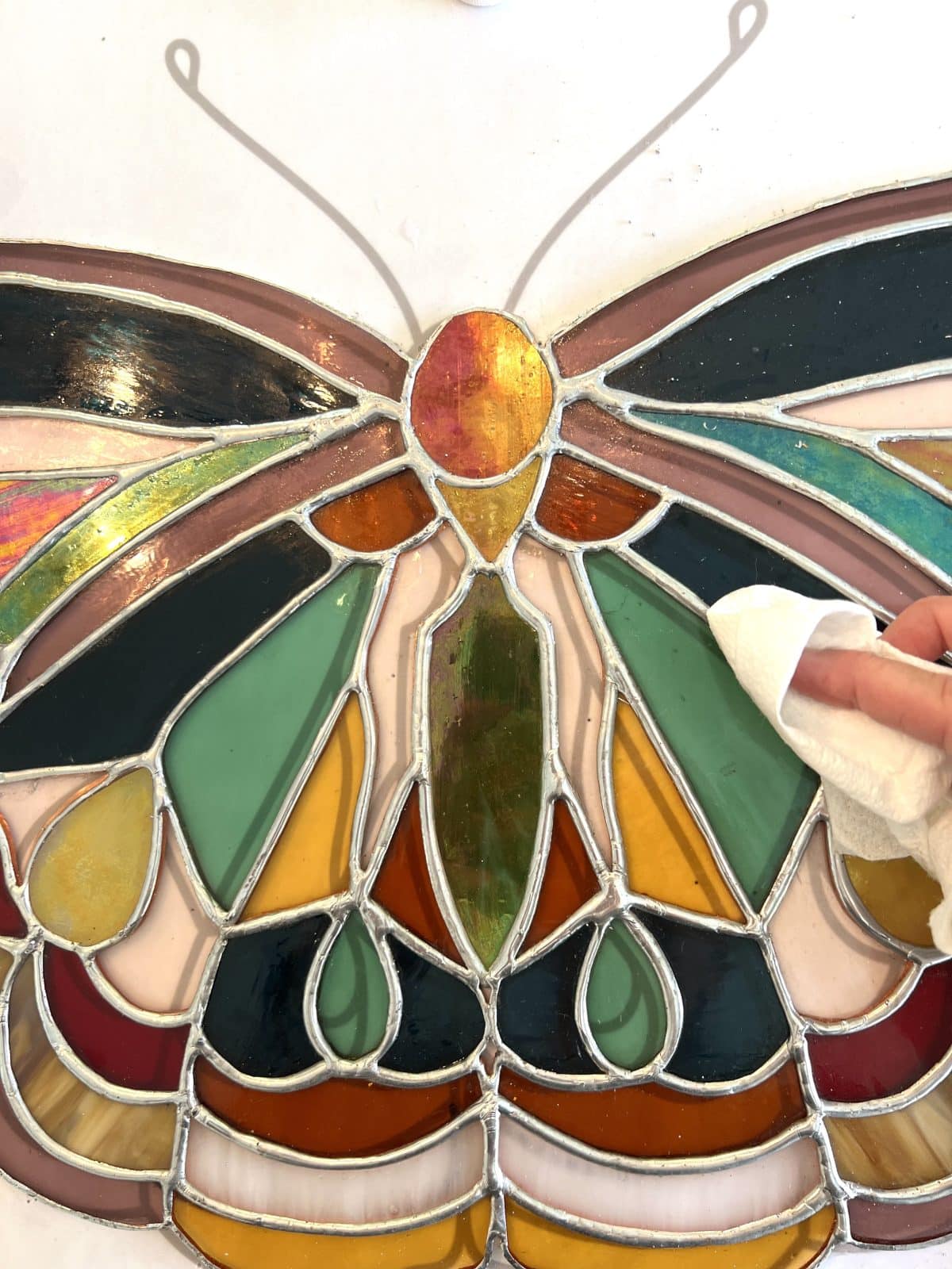 free stained glass butterfly pattern