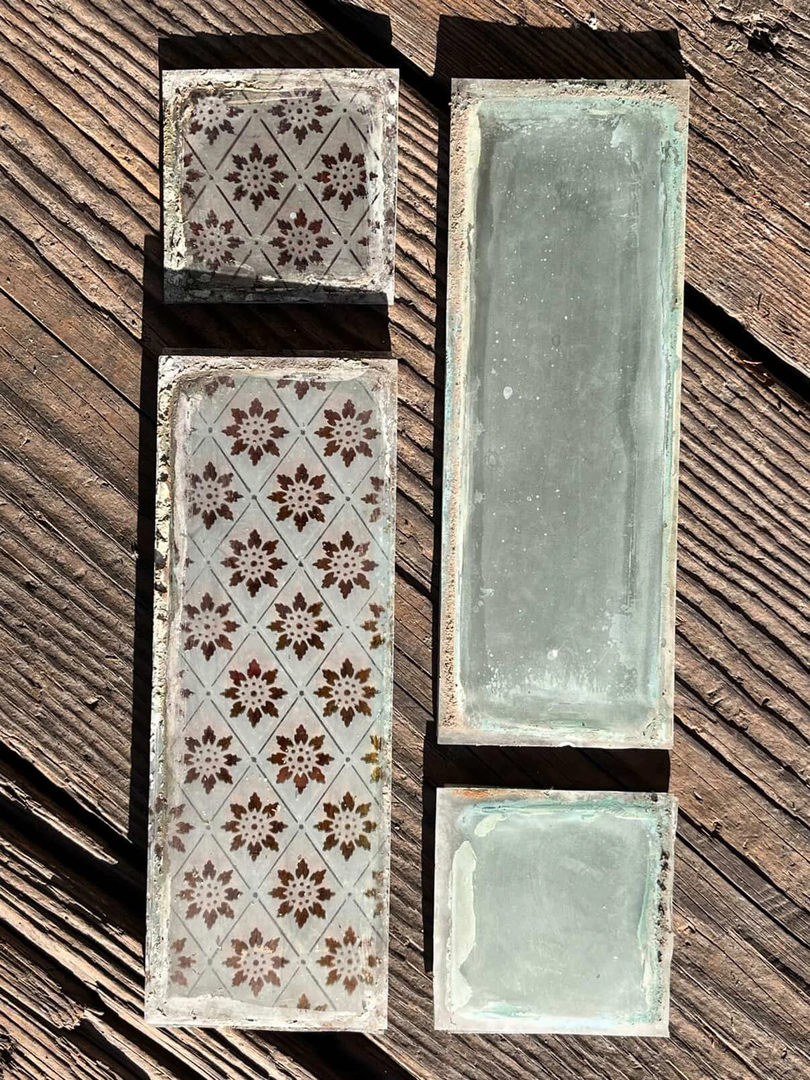 guest cottage bathroom update: building our stained glass doors