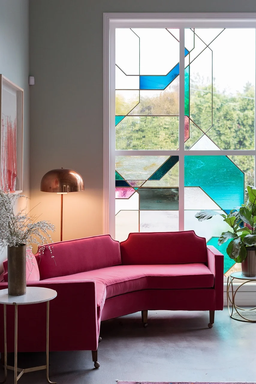 guest cottage bathroom update: building our stained glass doors