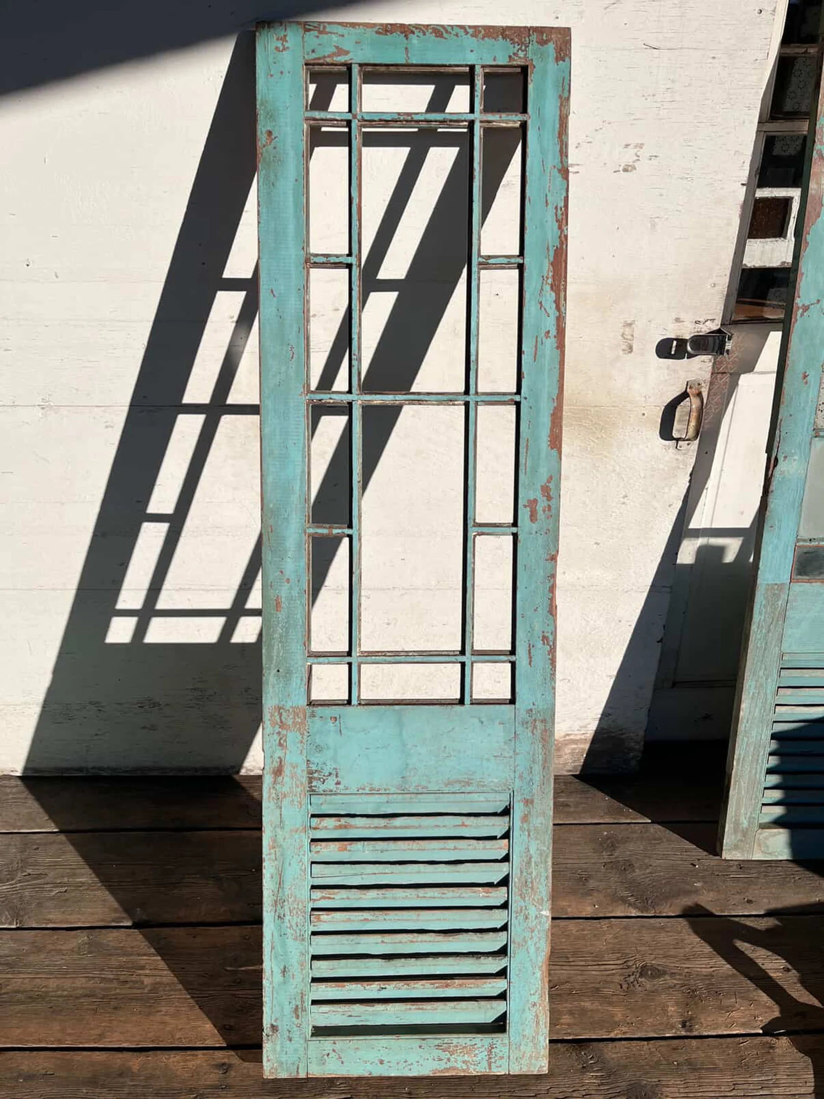 guest cottage bathroom update: building our stained glass doors