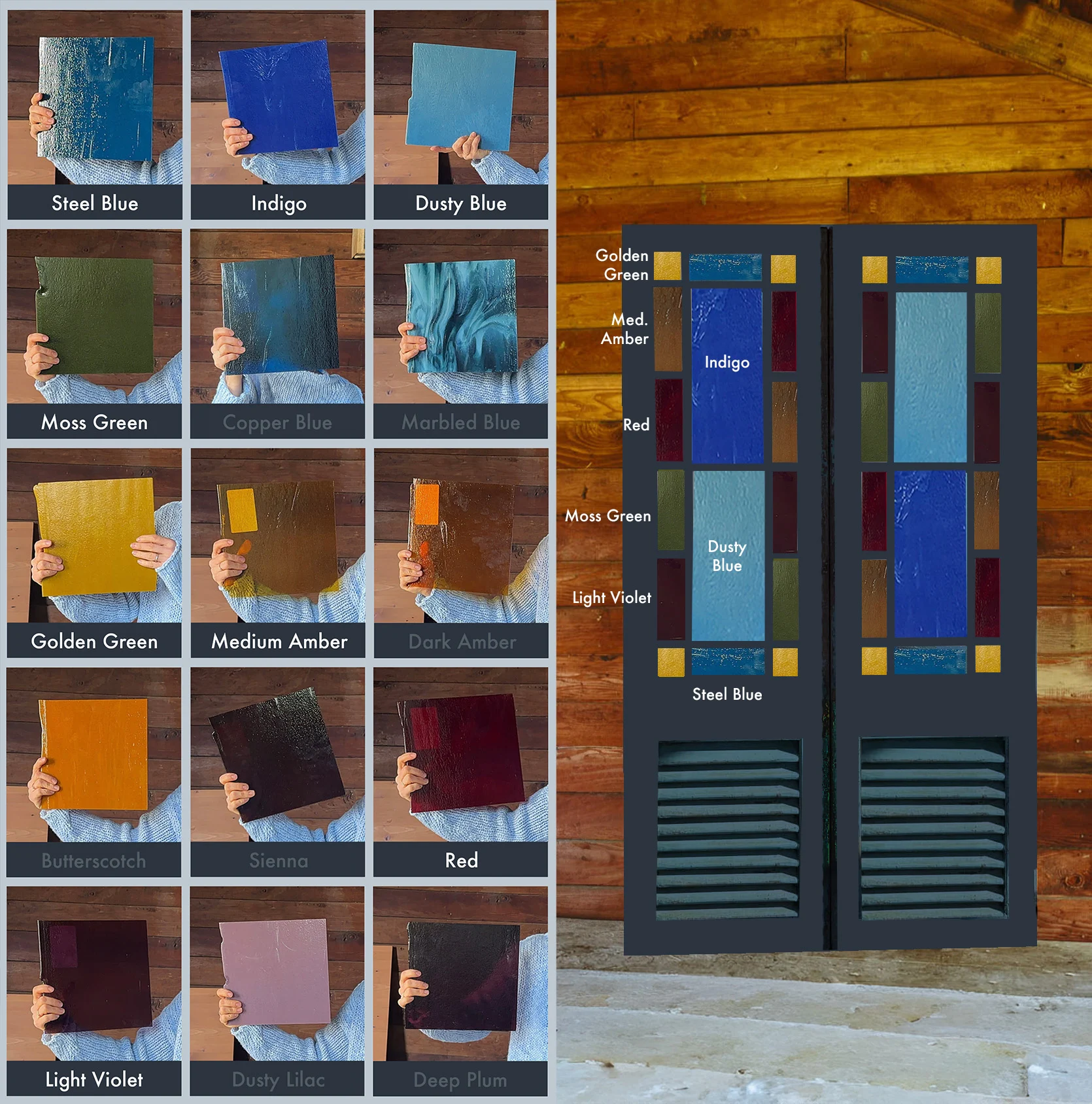 guest cottage bathroom update: building our stained glass doors