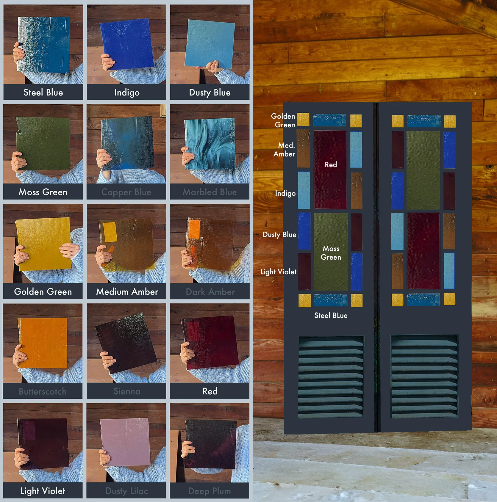 guest cottage bathroom update: building our stained glass doors