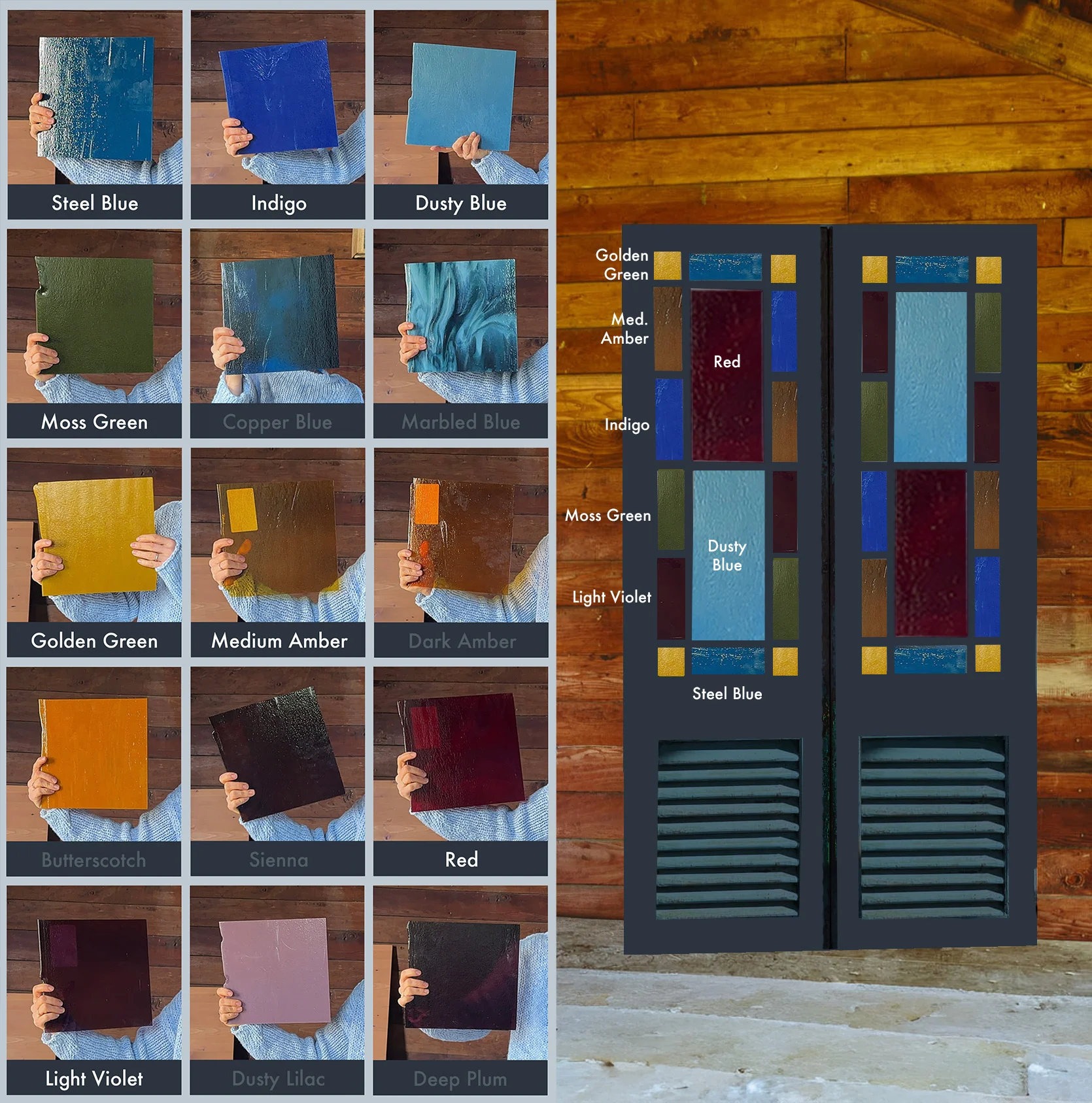 guest cottage bathroom update: building our stained glass doors