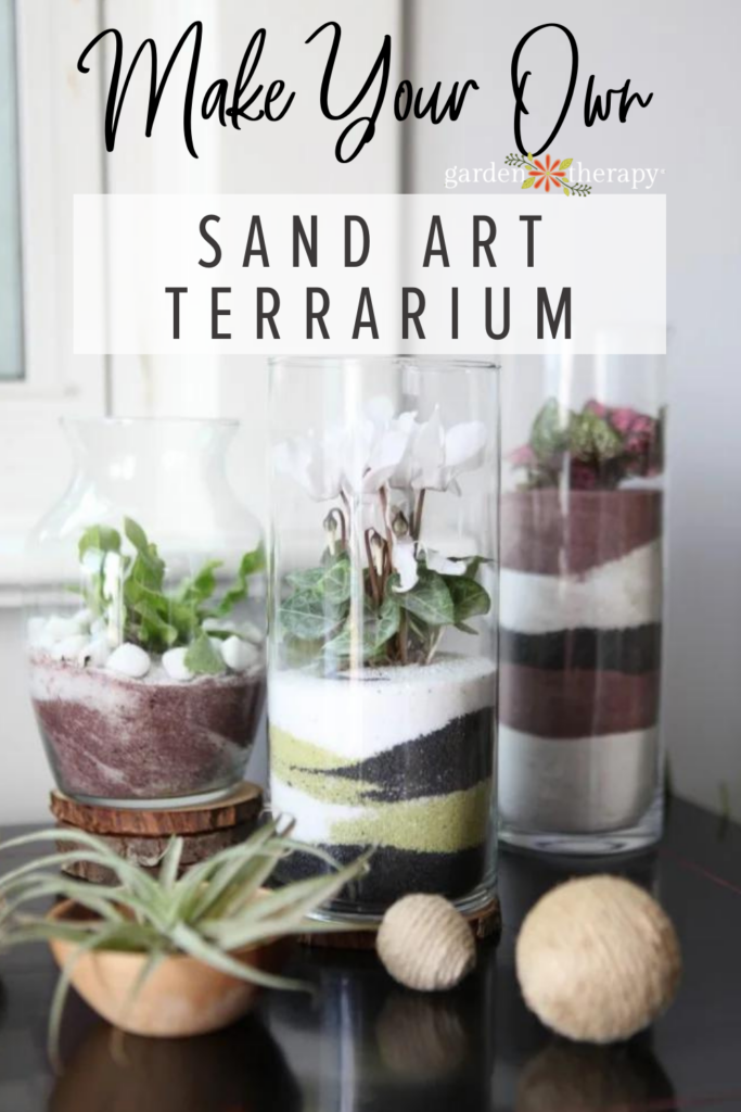 make your own sand art terrarium
