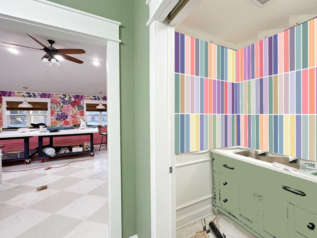 Studio Bathroom Progress And Three New Wall Design Options