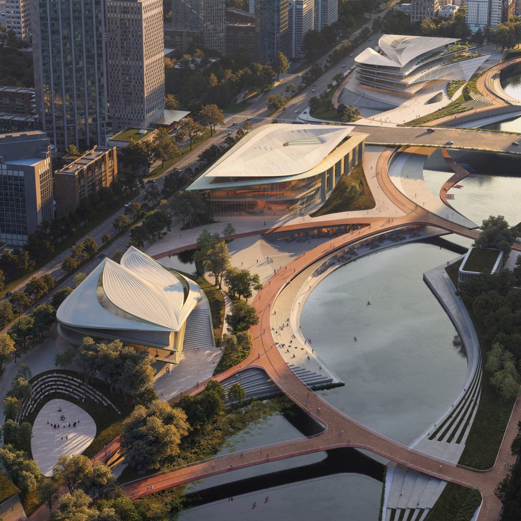 Zaha Hadid Architects designs district on Hangzhou waterfront