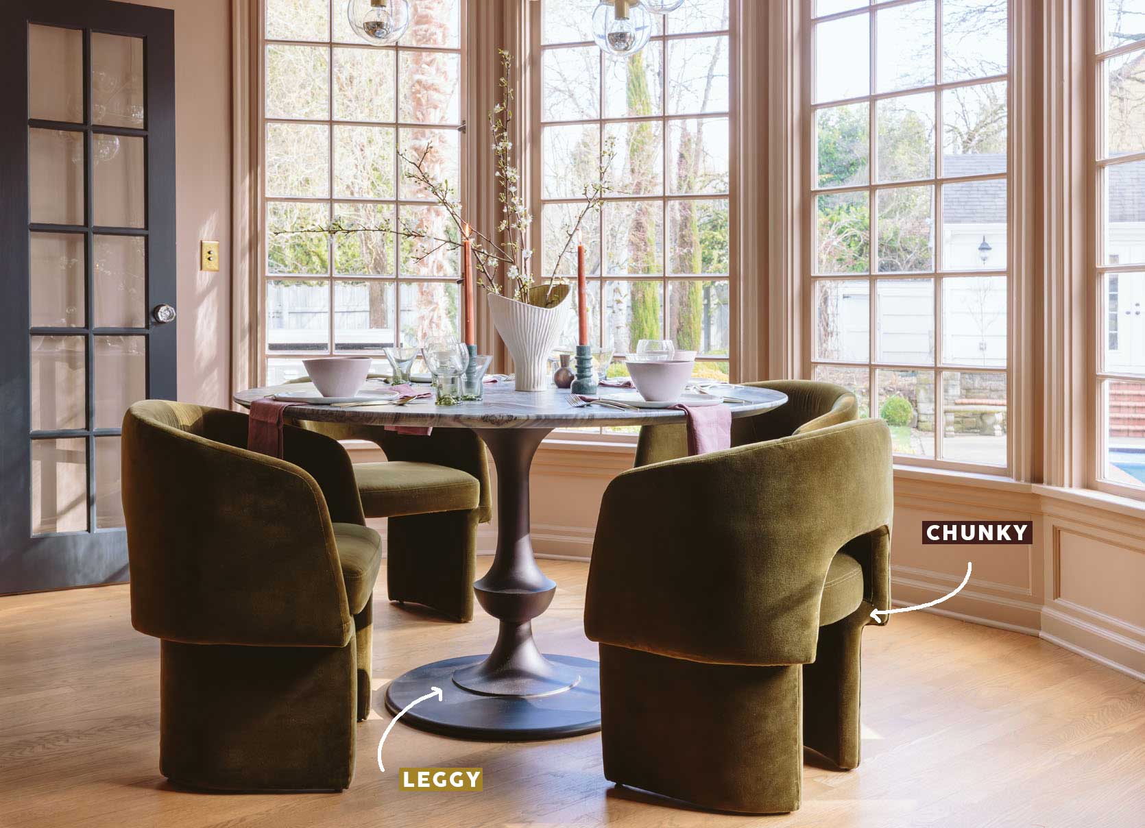 leggy chunky furniture