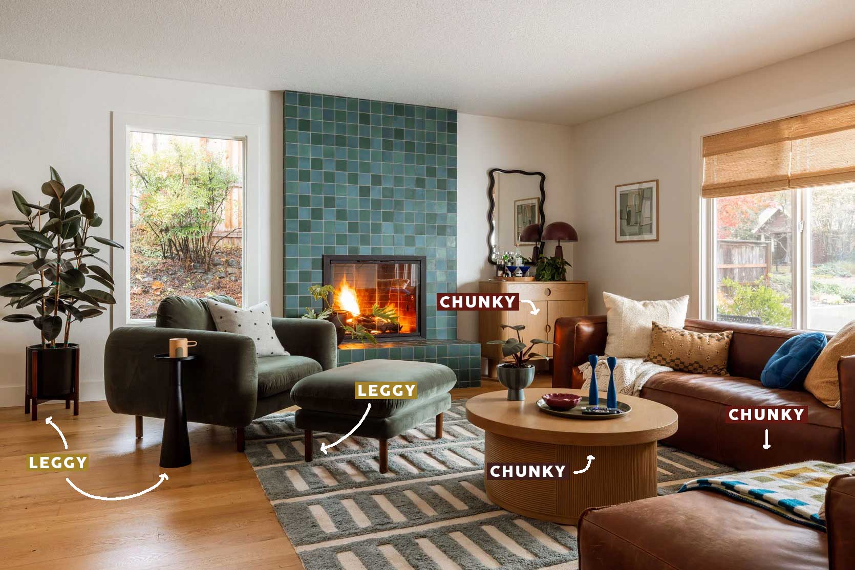 leggy chunky furniture