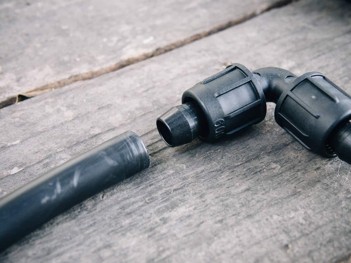 attach easy loc fitting to mainline tubing