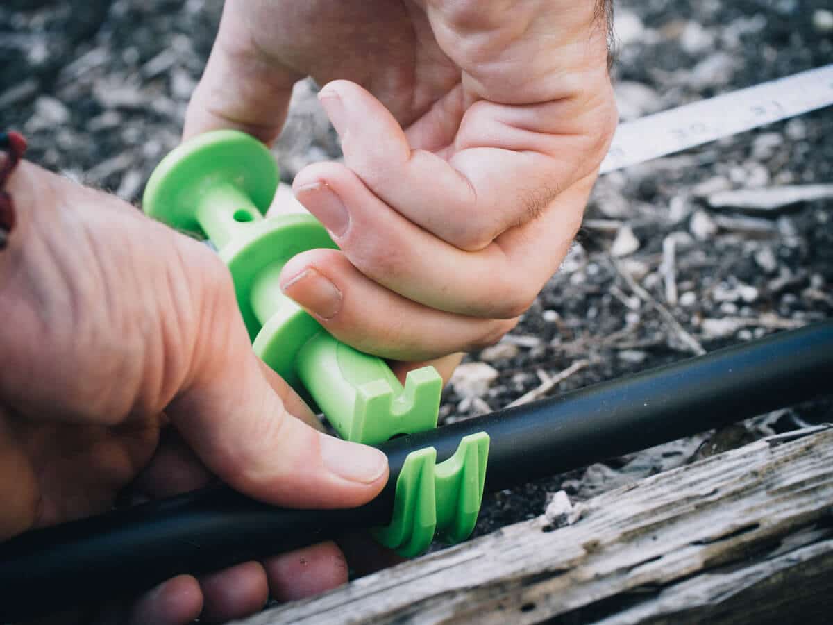 punch hole in mainline tubing