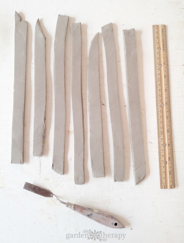 how to make clay plant stakes step (3)