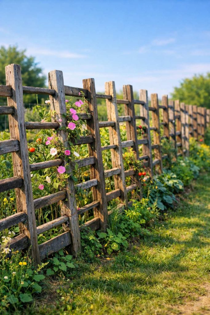 diy cheap fence
