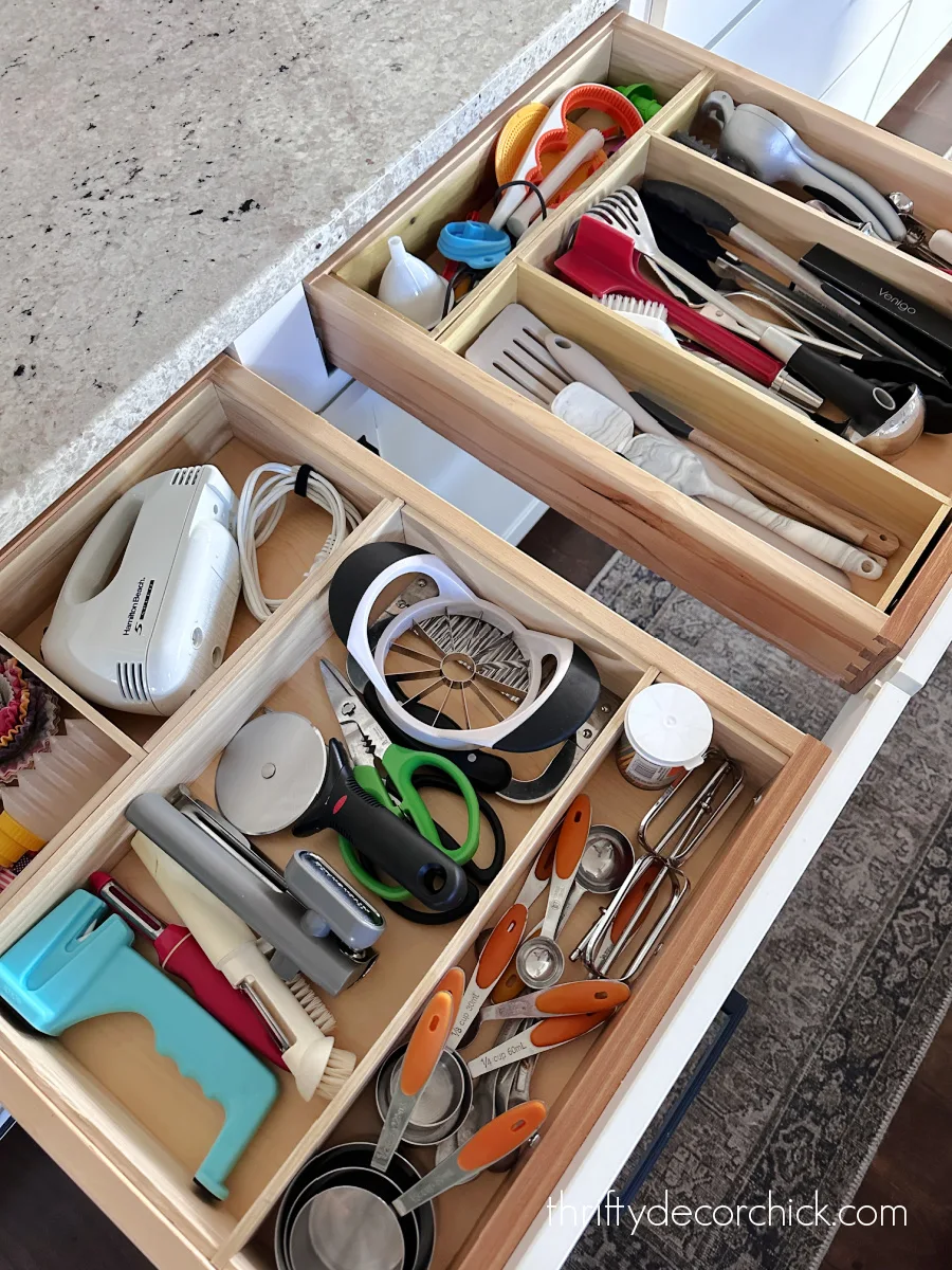 diy large utensil drawer organization