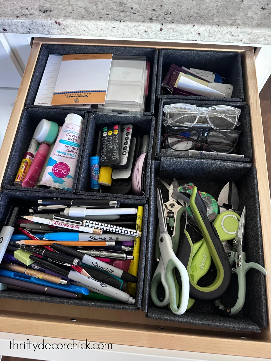 felt organizers junk drawer