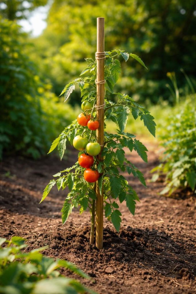 diy bamboo tomato trellis - how to build 4 bamboo tomato trellis