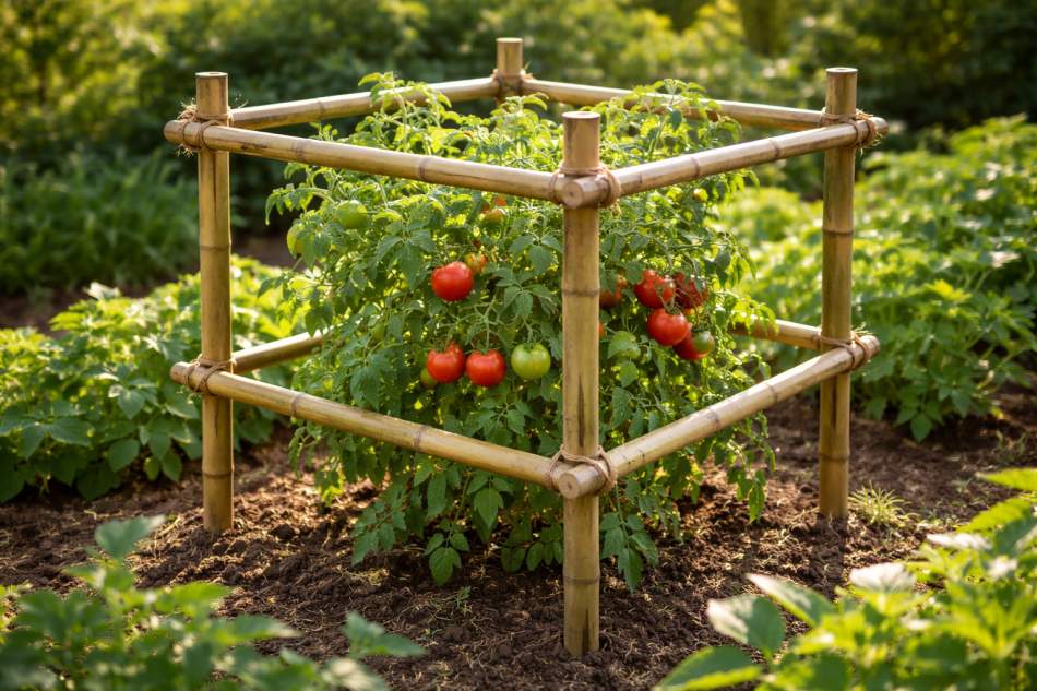 DIY Bamboo Tomato Trellis – How to Build DIY Bamboo Tomato Trellis – How to Build