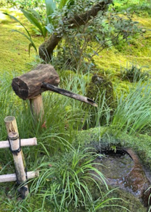 rustic water fountain