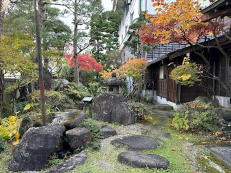 japanese garden in fall